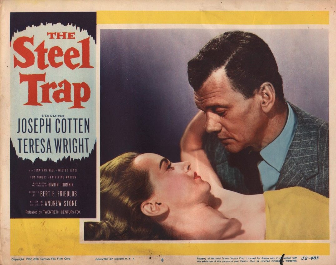 The Steel Trap (1952) lobby card