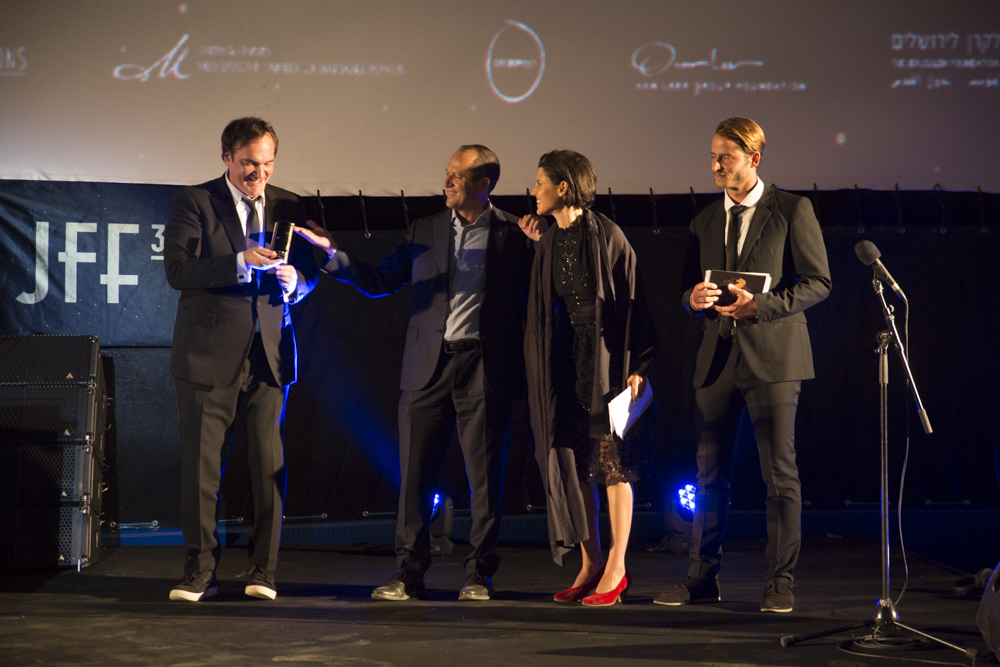 Quentin Tarantino at the Jerusalem Film Festival. photo by Yam Viniola