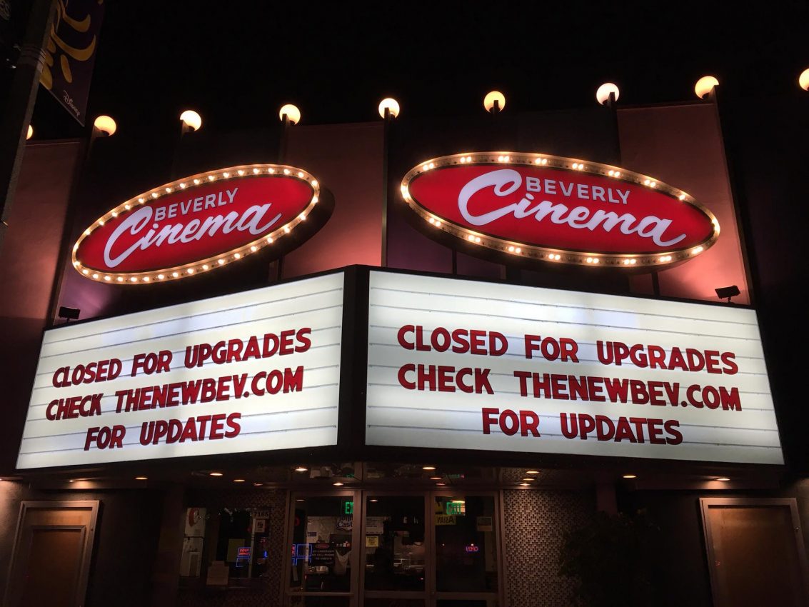 closed for upgrades marquee