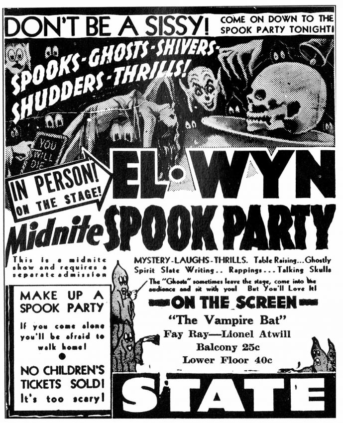 El Wyn midnight spook party